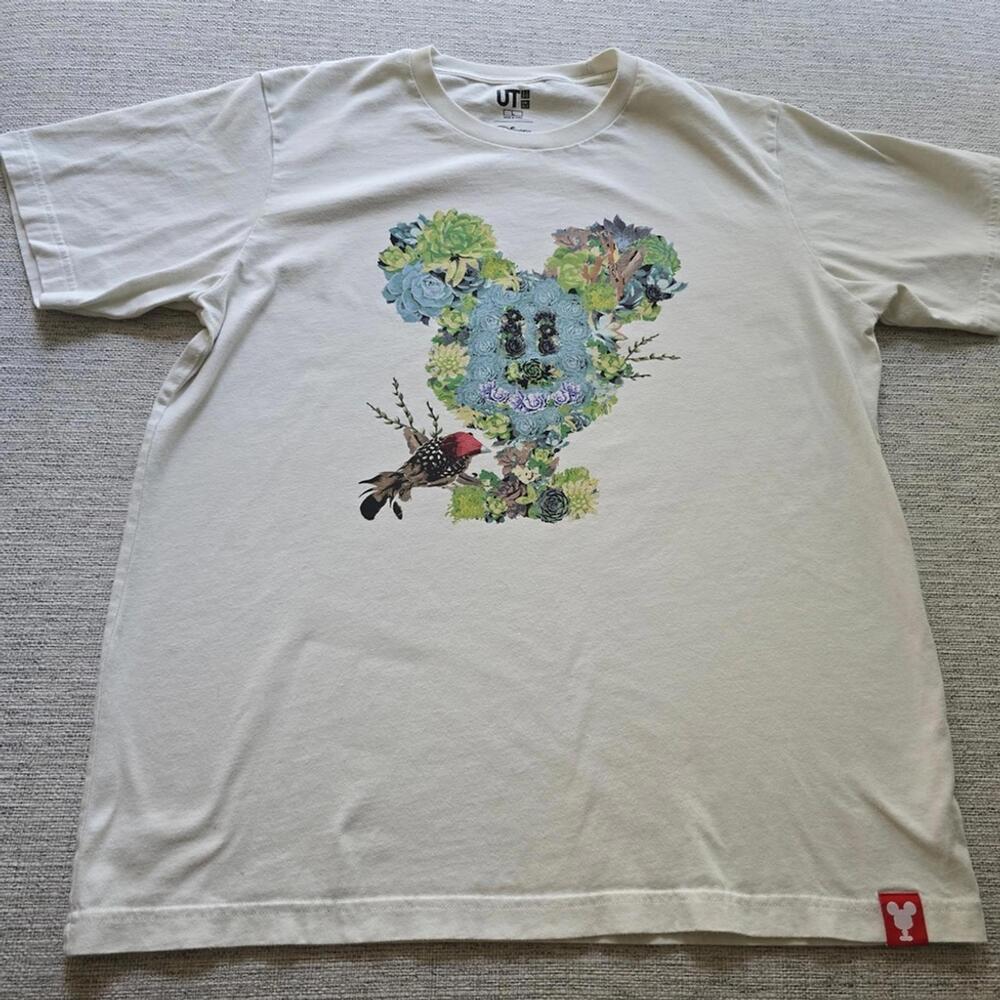 Disney Mickey Mouse Floral Tee Shirt - Picture 3 of 7